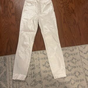 KUT beige sparkle jeans